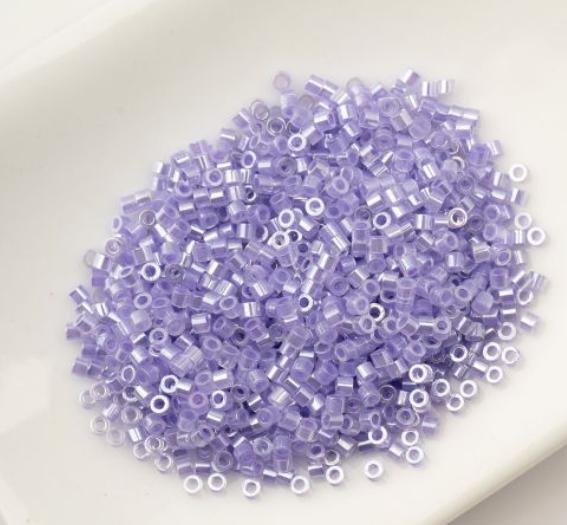 Cylin Bead 11/0 Crystal Purple Lined Ceylon - 25 G Bag-CY11-1034