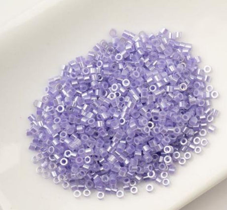 Cylin Bead 11/0 Crystal Purple Lined Ceylon - 25 G Bag-CY11-1034