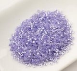 Cylin Bead 11/0 Crystal Purple Lined Ceylon - 25 G Bag-CY11-1034