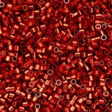 Cylin Bead 11/0 Ruby Red Silver Lined - 25 G Bag-CY11-1041