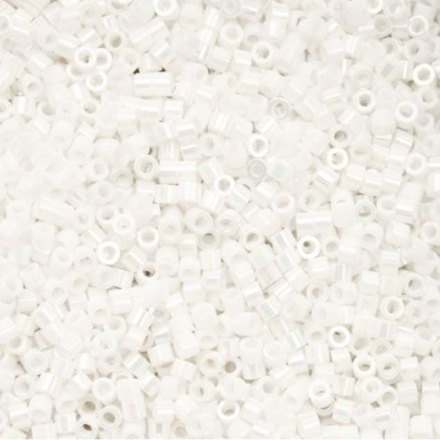 Cylin Bead 11/0 White Pearl AB - 25 G Bag-CY11-1025