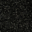Cylin Bead 11/0 Matte Black - 25 G Bag-CY11-1035