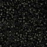 Cylin Bead 11/0 Matte Black - 25 G Bag-CY11-1035