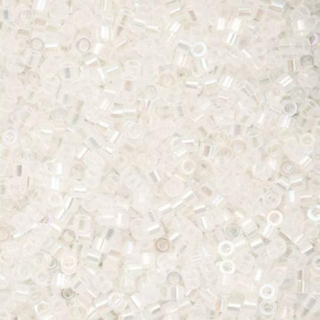 Cylin Bead 11/0 White Opal AB - 25 G Bag-CY11-1027