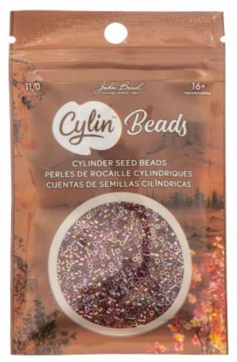 Cylin Bead 11/0 Red Gold Luster - 25 G Bag-CY11-1018