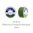 One-G Toho Green Nylon Beading Thread 50, 125 Yards