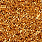 Cylin Bead 11/0 Electro Gold Coat - 25 G Bag-CY11-1220