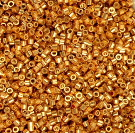 Cylin Bead 11/0 Electro Gold Coat - 25 G Bag-CY11-1220