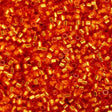 Cylin Bead 11/0 Orange Silver Lined - 25 G Bag-CY11-1201