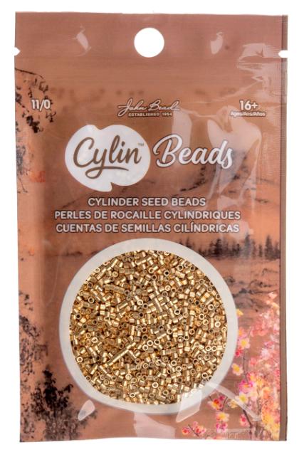 Cylin Bead 11/0 Golden Alloy Glow - 25 G Bag-CY11-1204