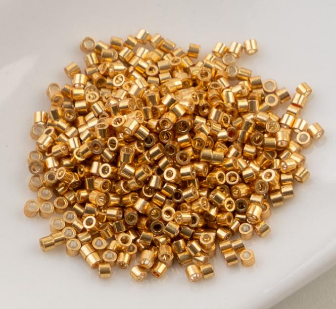 Cylin Bead 11/0 Golden Alloy Glow - 25 G Bag-CY11-1204