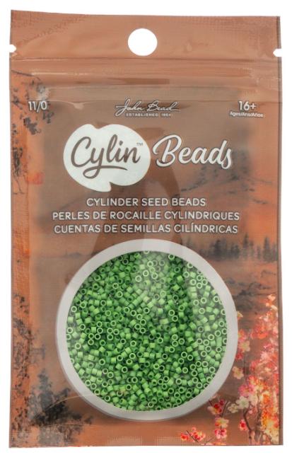 Cylin Bead 11/0 Opaque Spring Green - 25 G Bag-CY11-1069