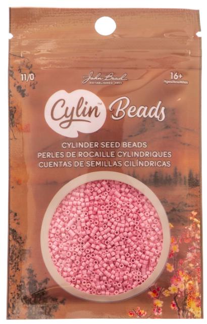 Cylin Bead 11/0 Opaque Pink Ceylon - 25 G Bag-CY11-1101