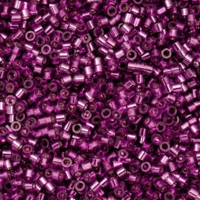 Cylin Bead 11/0 Magenta Silver Lined - 25 G Bag-CY11-1085