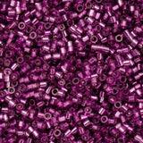 Cylin Bead 11/0 Magenta Silver Lined - 25 G Bag-CY11-1085