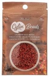 Cylin Bead 11/0 Ruby Red Silver Lined - 25 G Bag-CY11-1041