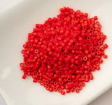 Cylin Bead 11/0 Red Fire Cracker - 25 G Bag-CY11-1059