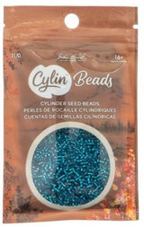 Cylin Bead 11/0 Capri Silver Lined - 25 G Bag-CY11-1019
