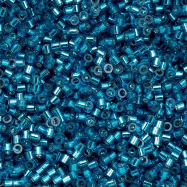 Cylin Bead 11/0 Capri Silver Lined - 25 G Bag-CY11-1019