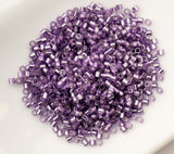 Cylin Bead 11/0 Purple Silver Lined - 25 G Bag-CY11-1086
