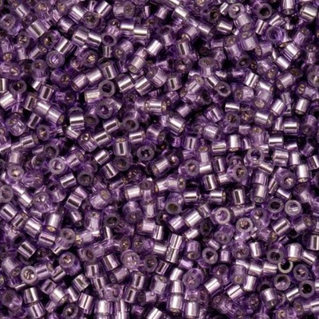 Cylin Bead 11/0 Purple Silver Lined - 25 G Bag-CY11-1086