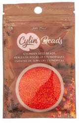 Cylin Bead 11/0 Opaque Orange - 25 G Bag-CY11-1054