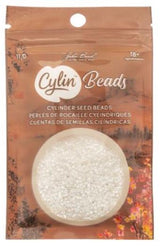 Cylin Bead 11/0 White Pearl Luster - 25 G Bag-CY11-1024