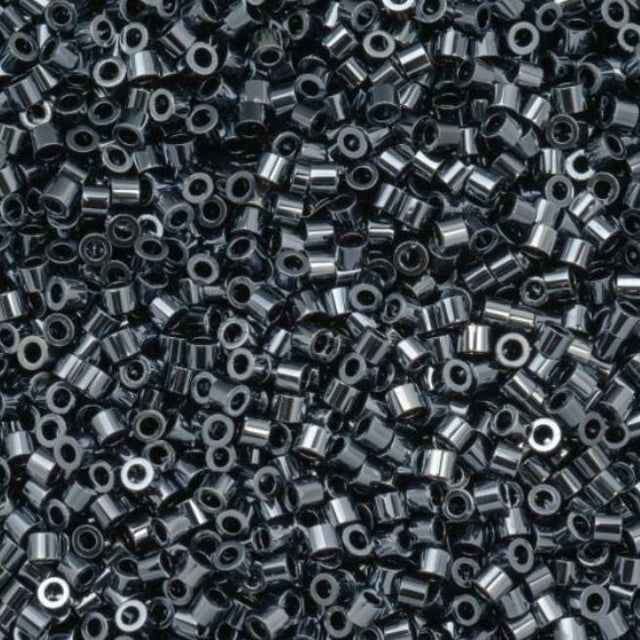Cylin Bead 11/0 Gunmetal - 25 G Bag-CY11-1000