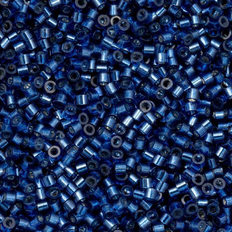 Cylin Bead 11/0 Silver Lined Sapphire - 25 G Bag-CY11-1008