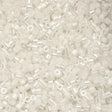 Cylin Bead 11/0 White AB Lined - 25 G Bag-CY11-1015
