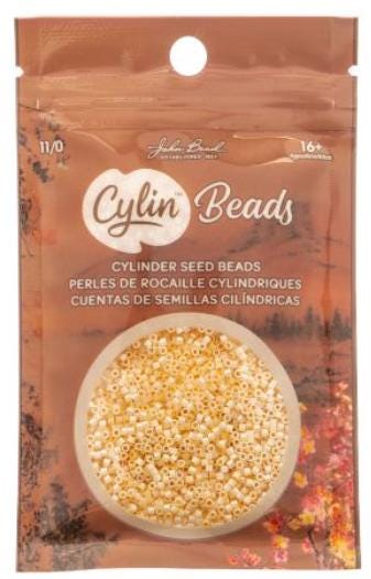 Cylin Bead 11/0 Cream AB - 25 G Bag-CY11-1021