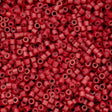 Cylin Bead 11/0 Opaque Red Matte - 25 G Bag-CY11-1037