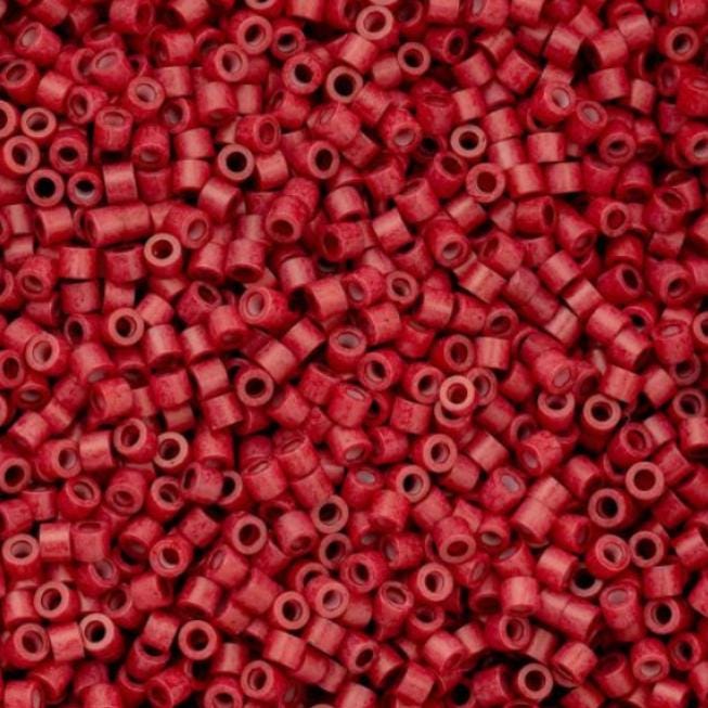 Cylin Bead 11/0 Opaque Red Matte - 25 G Bag-CY11-1037
