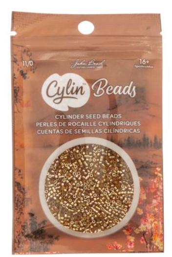 Cylin Bead 11/0 Opaque Toasted Caramel - 25 G Bag-CY11-1039