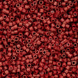 Cylin Bead 11/0 Dark Red Maroon Metallic Matte - 25 G Bag-CY11-1038