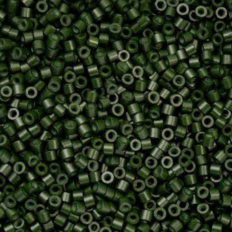 Cylin Bead 11/0 Opaque Forest Green - 25 G Bag-CY11-1052