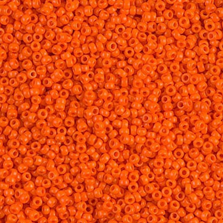15-406 Opaque Orange, Miyuki Seed Bead, 15/0