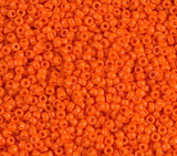 15-406 Opaque Orange, Miyuki Seed Bead, 15/0