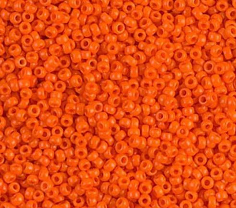 15-406 Opaque Orange, Miyuki Seed Bead, 15/0