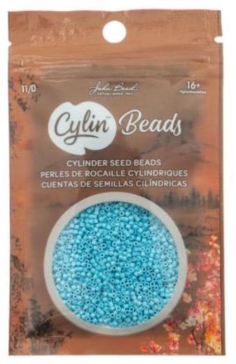 Cylin Bead 11/0 Opaque Light Blue - 25 G Bag-CY11-1057