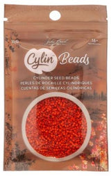 Cylin Bead 11/0 Red Vermillion - 25 G Bag-CY11-1071
