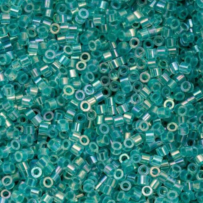 Cylin Bead 11/0 Transparent Teal Caribbean AB - 25 G Bag-CY11-1082