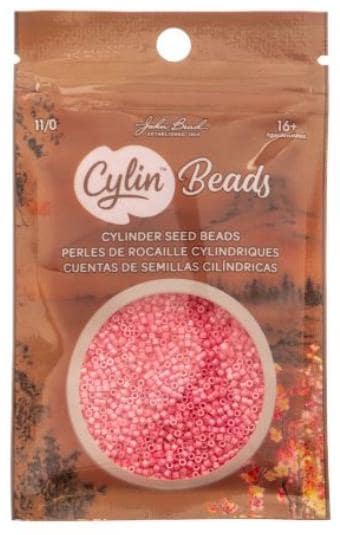 Cylin Bead 11/0 Opaque Pink Carnation - 25 G Bag-CY11-1087