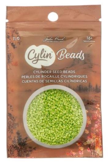 Cylin Bead 11/0 Opaque Chartreuse - 25 G Bag-CY11-1065
