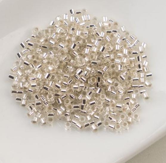 Cylin Bead 11/0 Silver Lined Crystal - 25 G Bag-CY11-1199