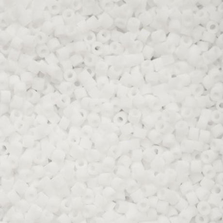 Cylin Bead 11/0 Matte Macaron White - 25 G Bag-CY11-1154