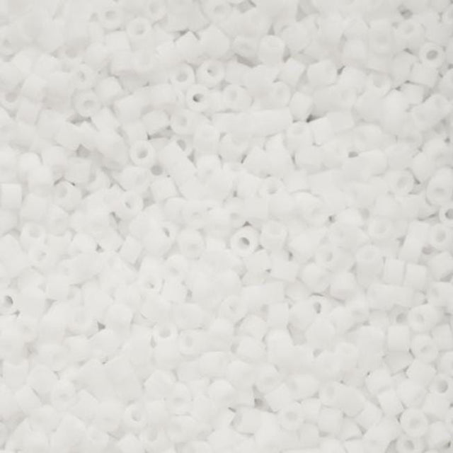 Cylin Bead 11/0 Matte Macaron White - 25 G Bag-CY11-1154
