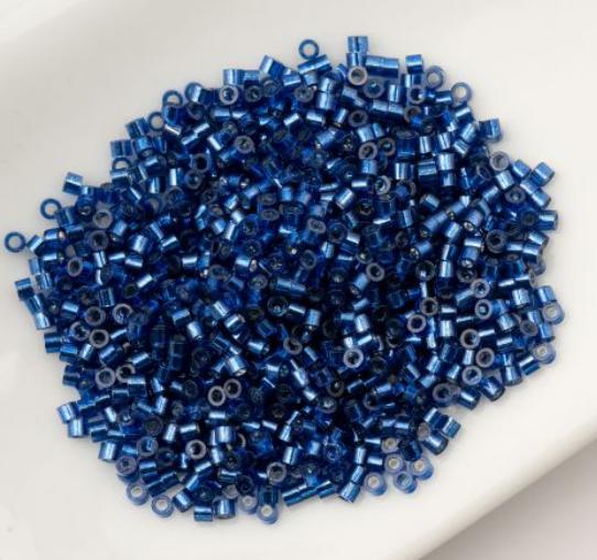 Cylin Bead 11/0 Silver Lined Sapphire - 25 G Bag-CY11-1008