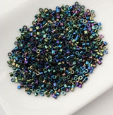 Cylin Bead 11/0 Black AB - 25 G Bag-CY11-1002