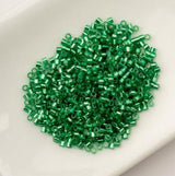 Cylin Bead 11/0 Silver Lined Emerald - 25 G Bag-CY11-1042